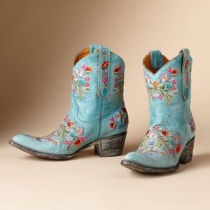 New Aqua blossom old gringo mexicana boots